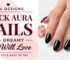 Black Almond Aura Nails ideas