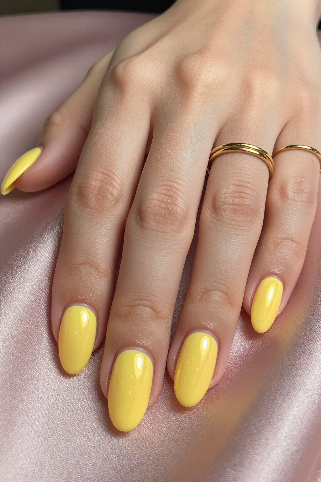 Ethereal Butter Yellow Almond Aura Nails: The Trendsetter's Choice - almond aura nails Ethereal Butter Yellow Almond Aura Nails: The Trendsetter's Choice - almond aura nails