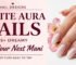 White Almond Aura Nails ideas