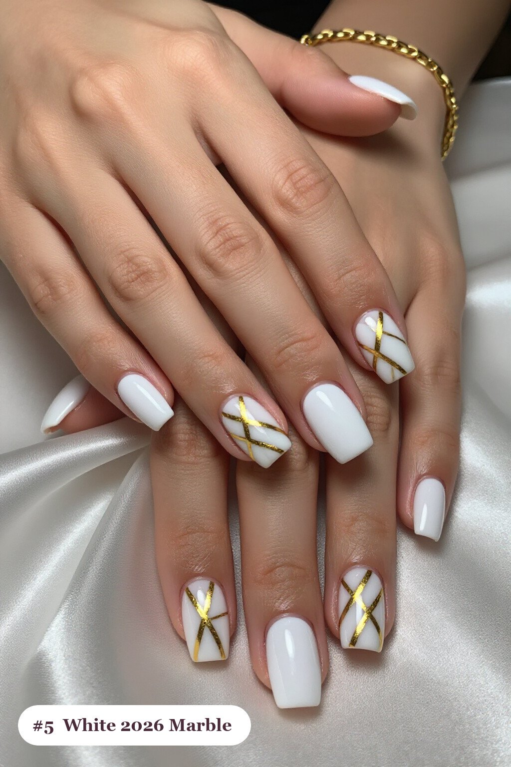 Bone White Marble Veins on Short Square Nails: On Short Nails - 2026 halloween acrylic nails Bone White Marble Veins on Short Square Nails: On Short Nails - 2026 halloween acrylic nails