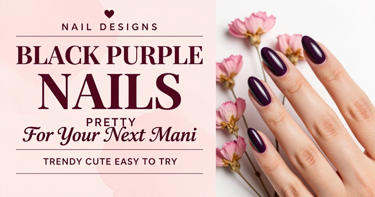 Black And Purple Halloween Nail Designs ideas