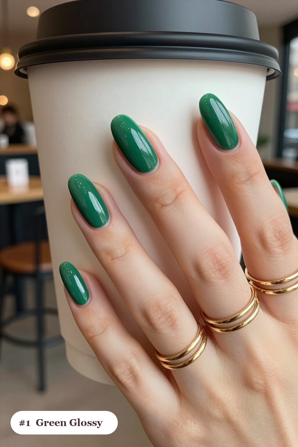 Mirror-Glossy Almond Green Nails – A Holiday Showstopper - christmas green nails Mirror-Glossy Almond Green Nails – A Holiday Showstopper - christmas green nails