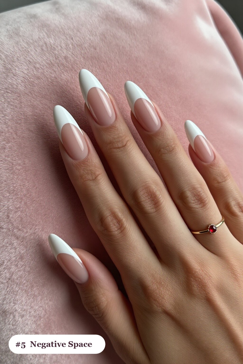 Snow White Long Coffin Nails with Negative‑Space Nude Windows - christmas manicure ideas 2026