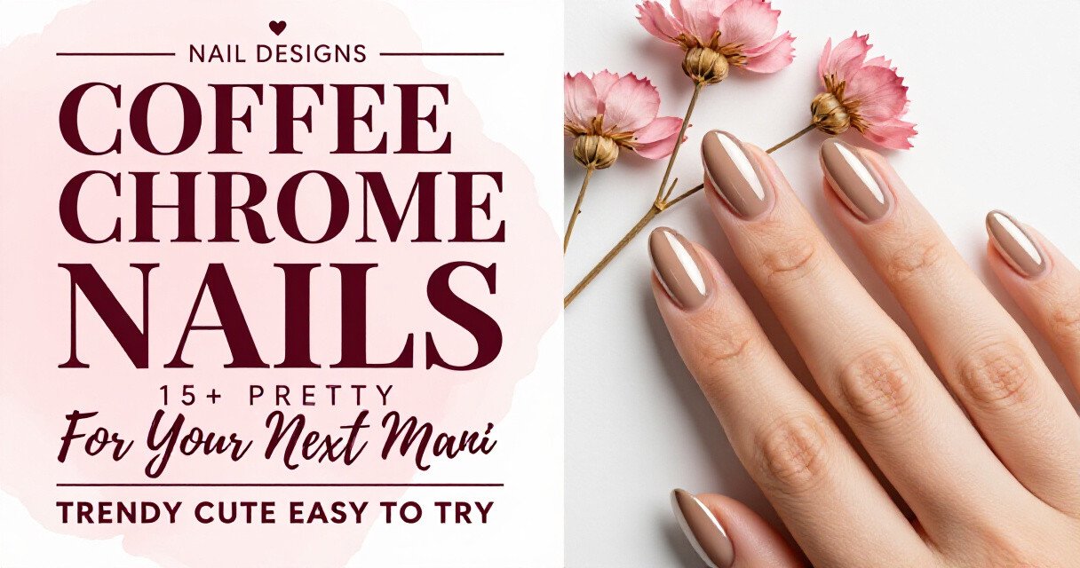 Coffee Chrome Nails ideas