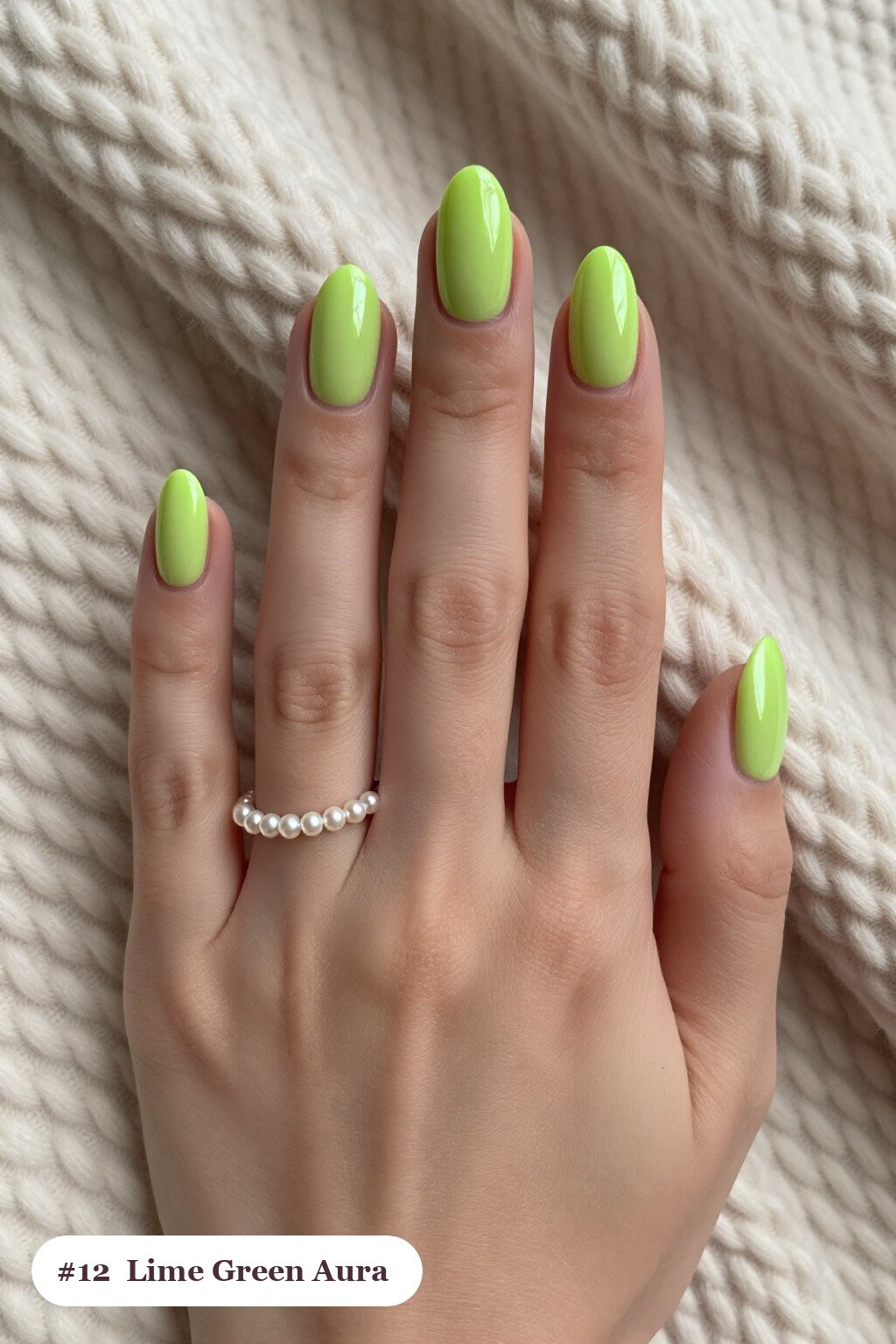 Lime Green Coffin Nails with Central Glowing Airbrushed Aura - coffin halloween nails