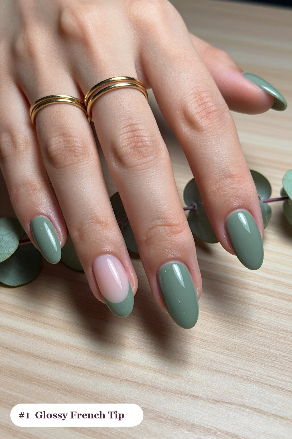 Sage Green Colored French Tip Almond Nails: Fresh Spring Vibes - colored french tip almond nails Sage Green Colored French Tip Almond Nails: Fresh Spring Vibes - colored french tip almond nails
