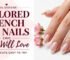 Colored French Tip Almond Nails ideas