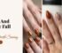 Brown And Orange Fall Nails ideas