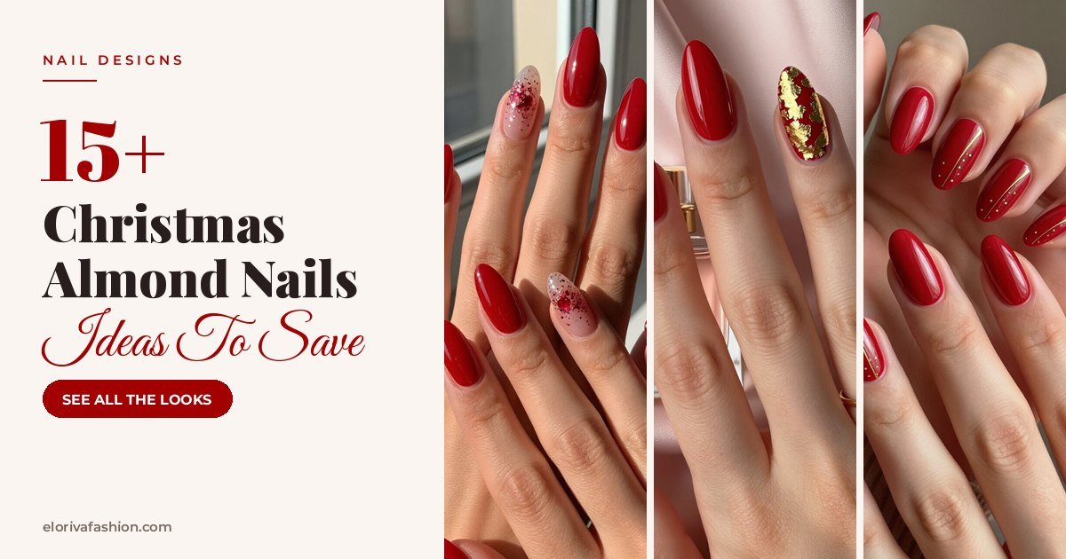 Christmas Almond Nails ideas