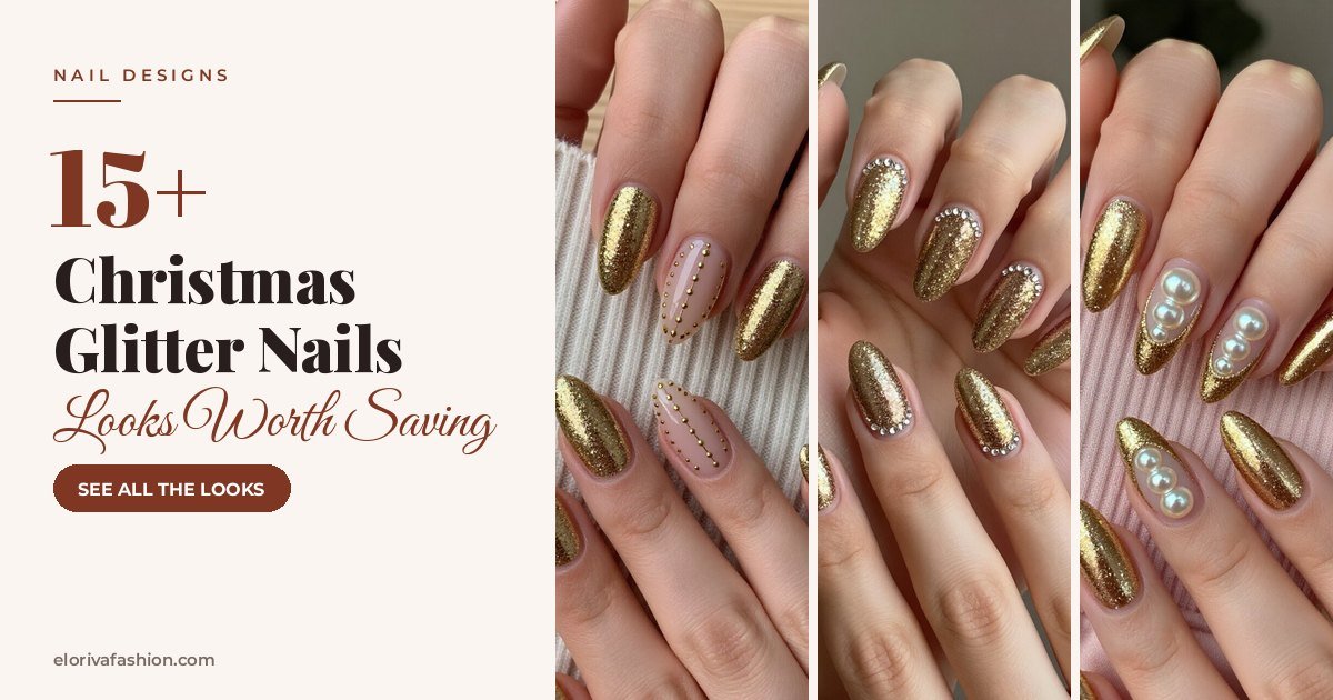 Christmas Glitter Nails ideas