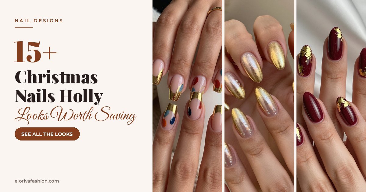 Christmas Nails Holly ideas
