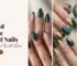 Emerald Chrome Almond Nails ideas