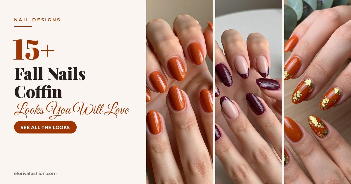 Fall Nails Coffin ideas