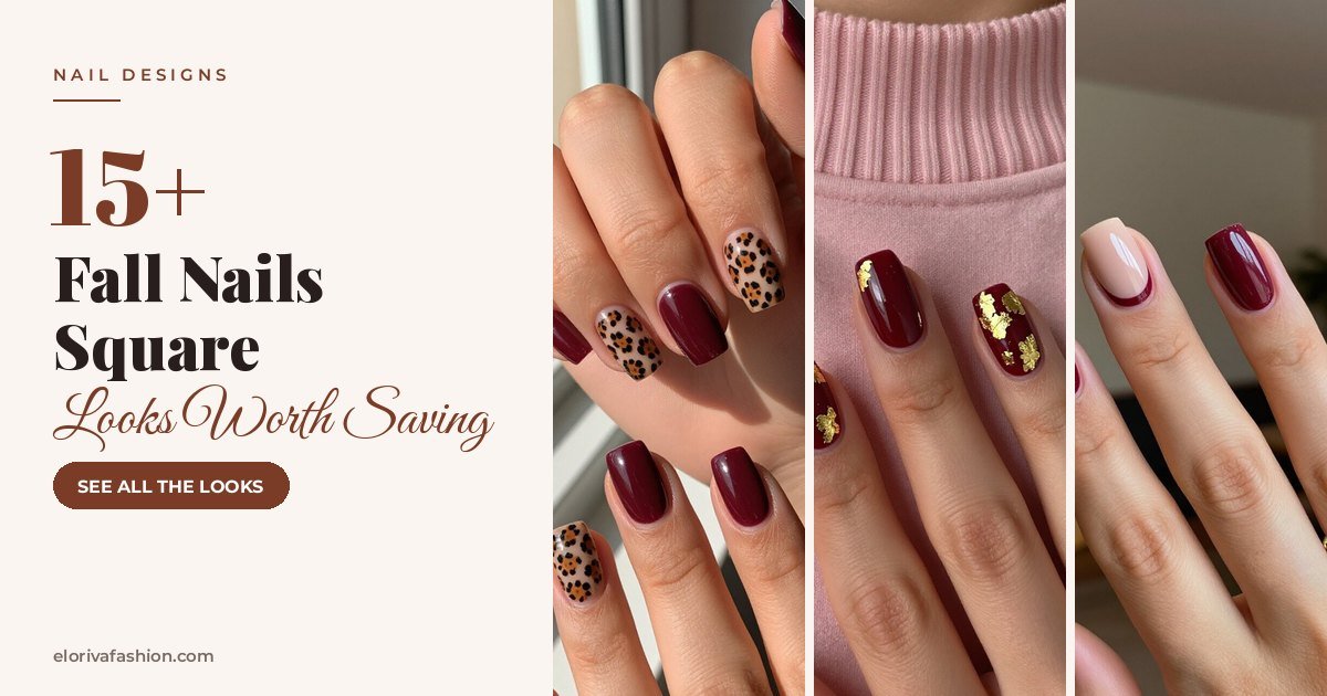 Fall Nails Square ideas