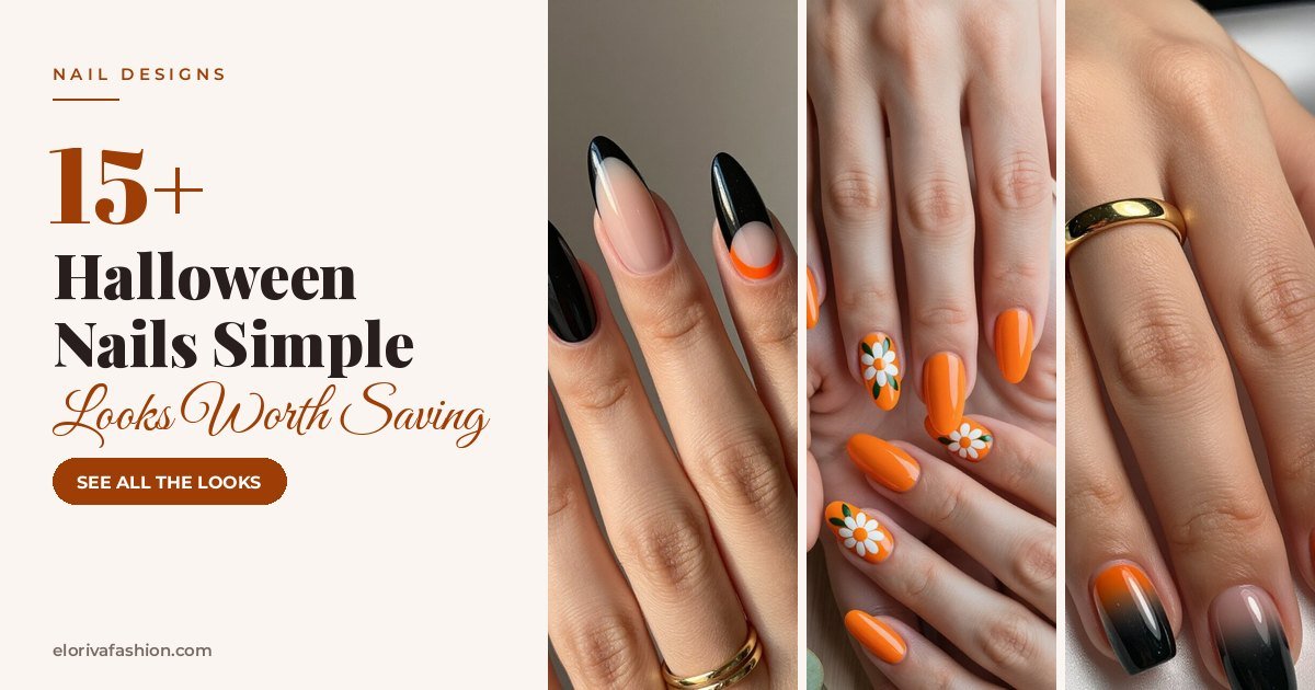 Halloween Nails Simple ideas