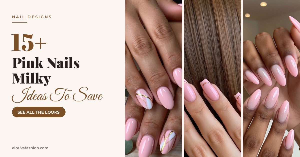 Pink Nails Milky ideas