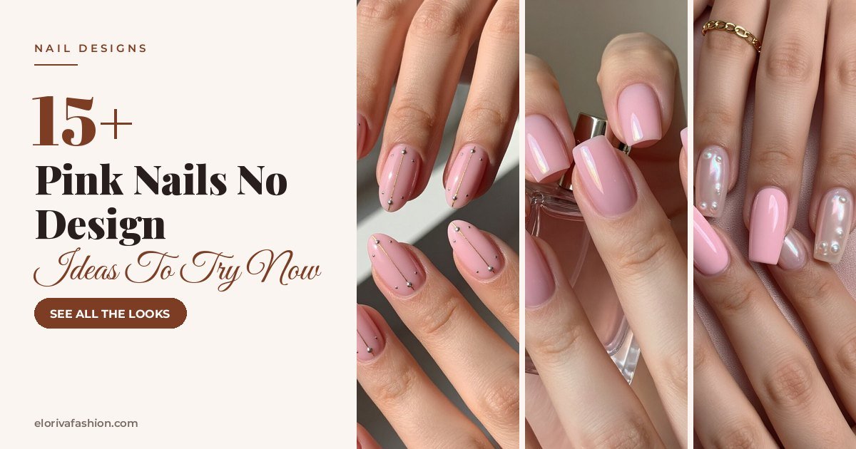 Pink Nails No Design ideas