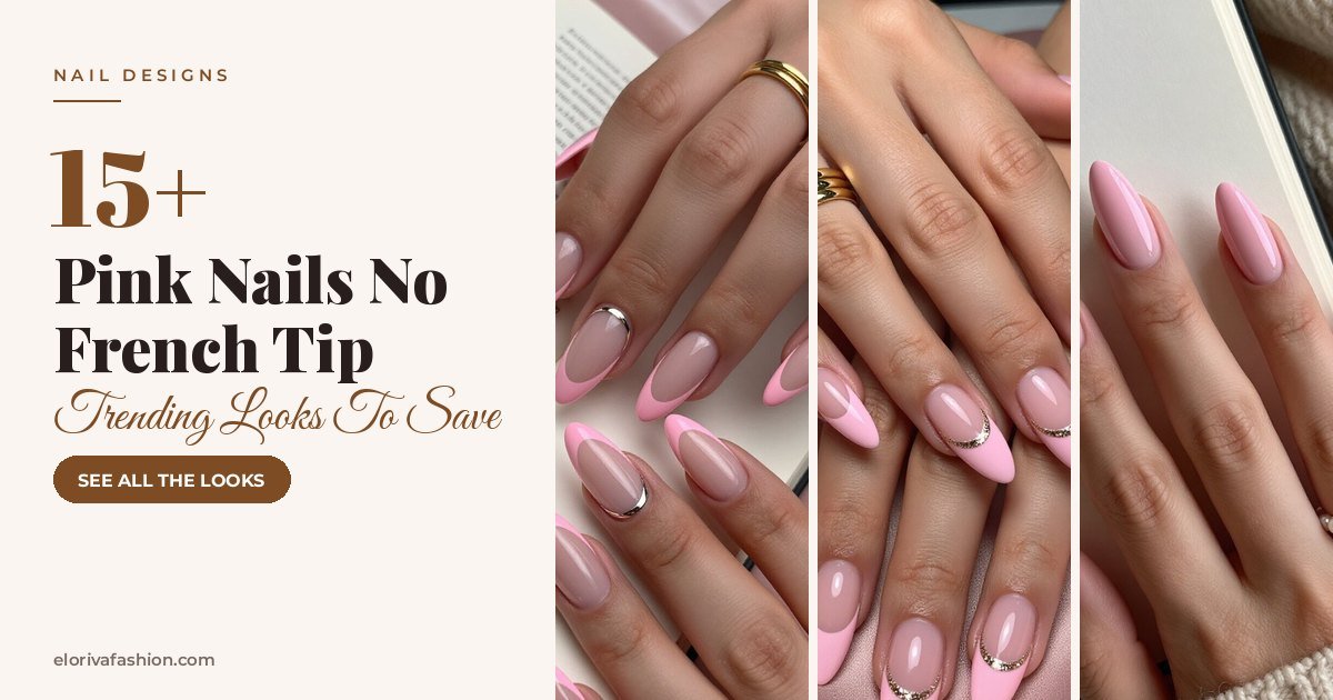 Pink Nails No French Tip ideas