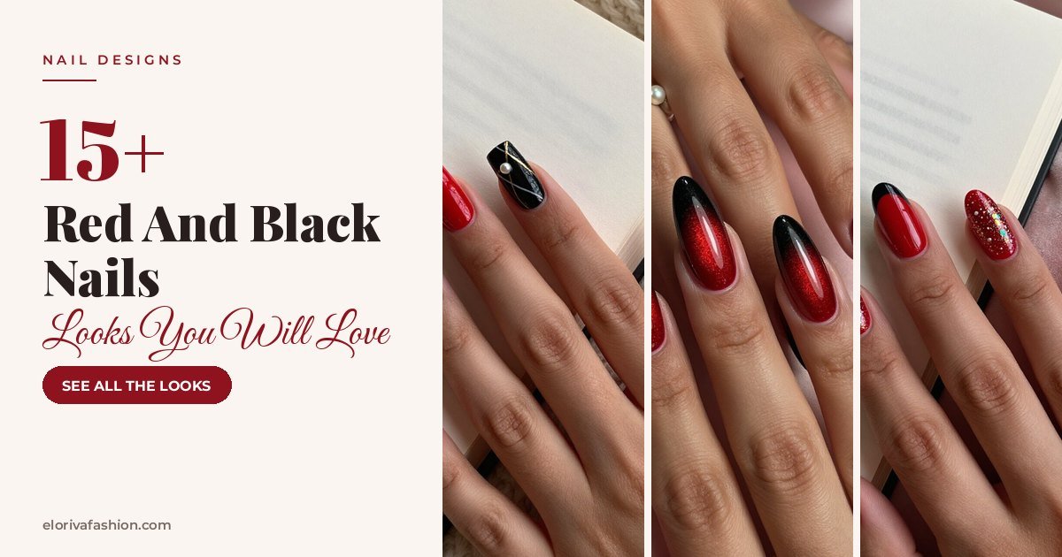 Red And Black Nails ideas