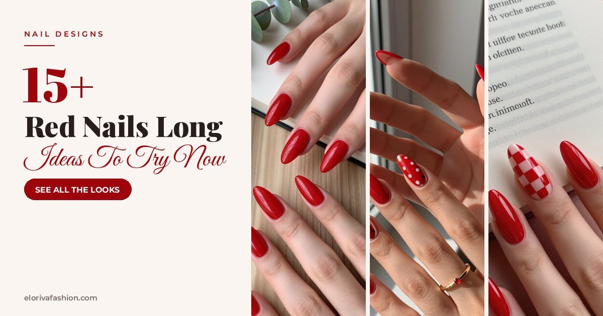 Red Nails Long ideas