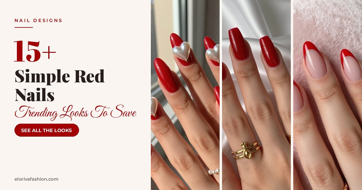 Simple Red Nails ideas
