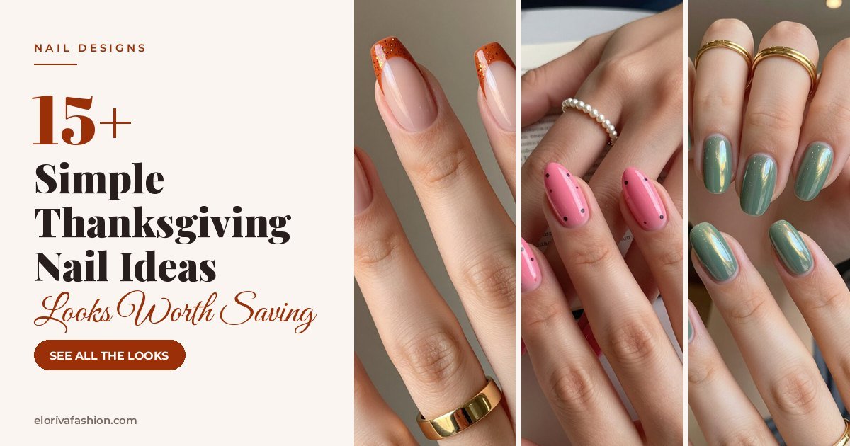 Simple Thanksgiving Nail Ideas ideas