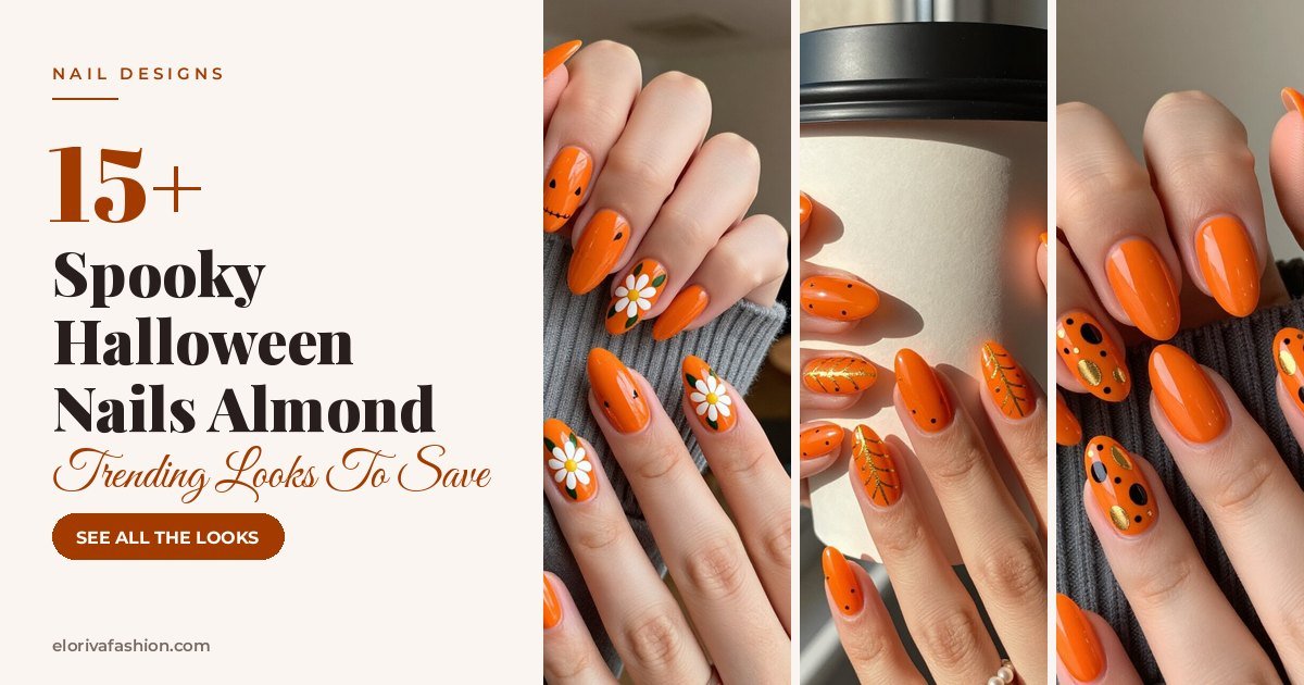 Spooky Halloween Nails Almond ideas
