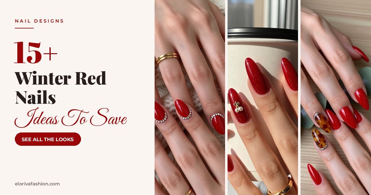 Winter Red Nails ideas