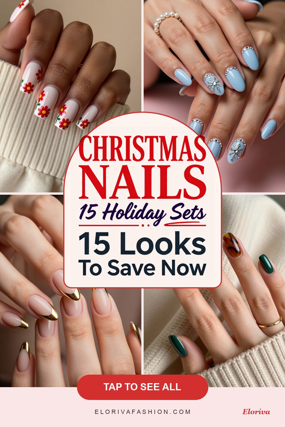 christmas nails 2026 trends ideas - save this pin