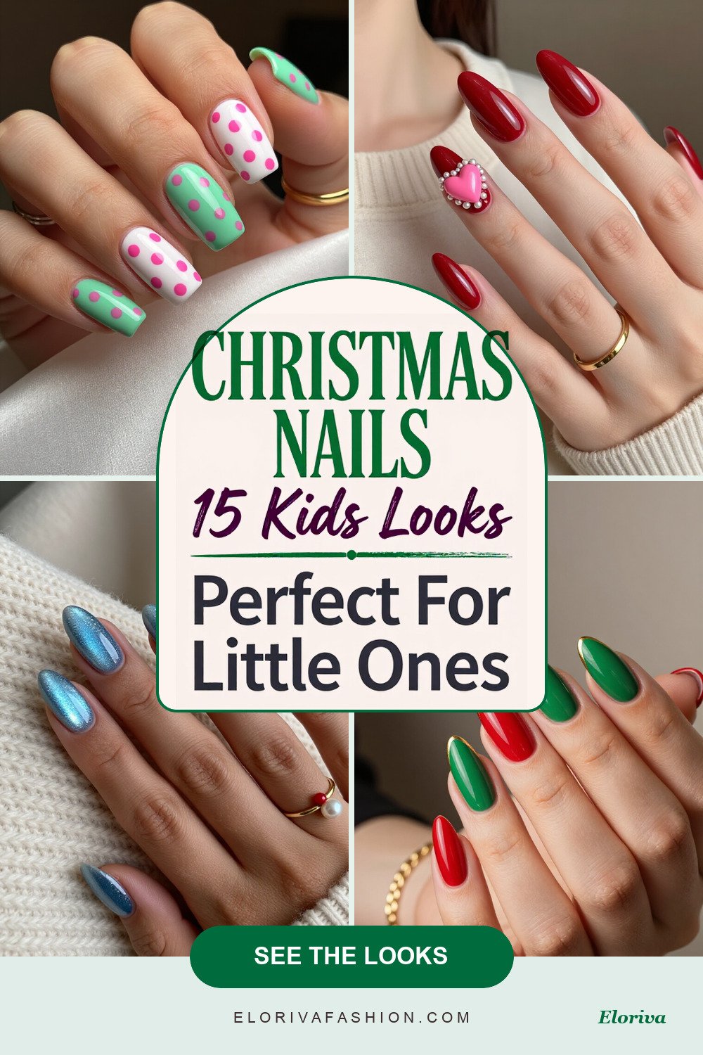 christmas nails for kids ideas - save this pin