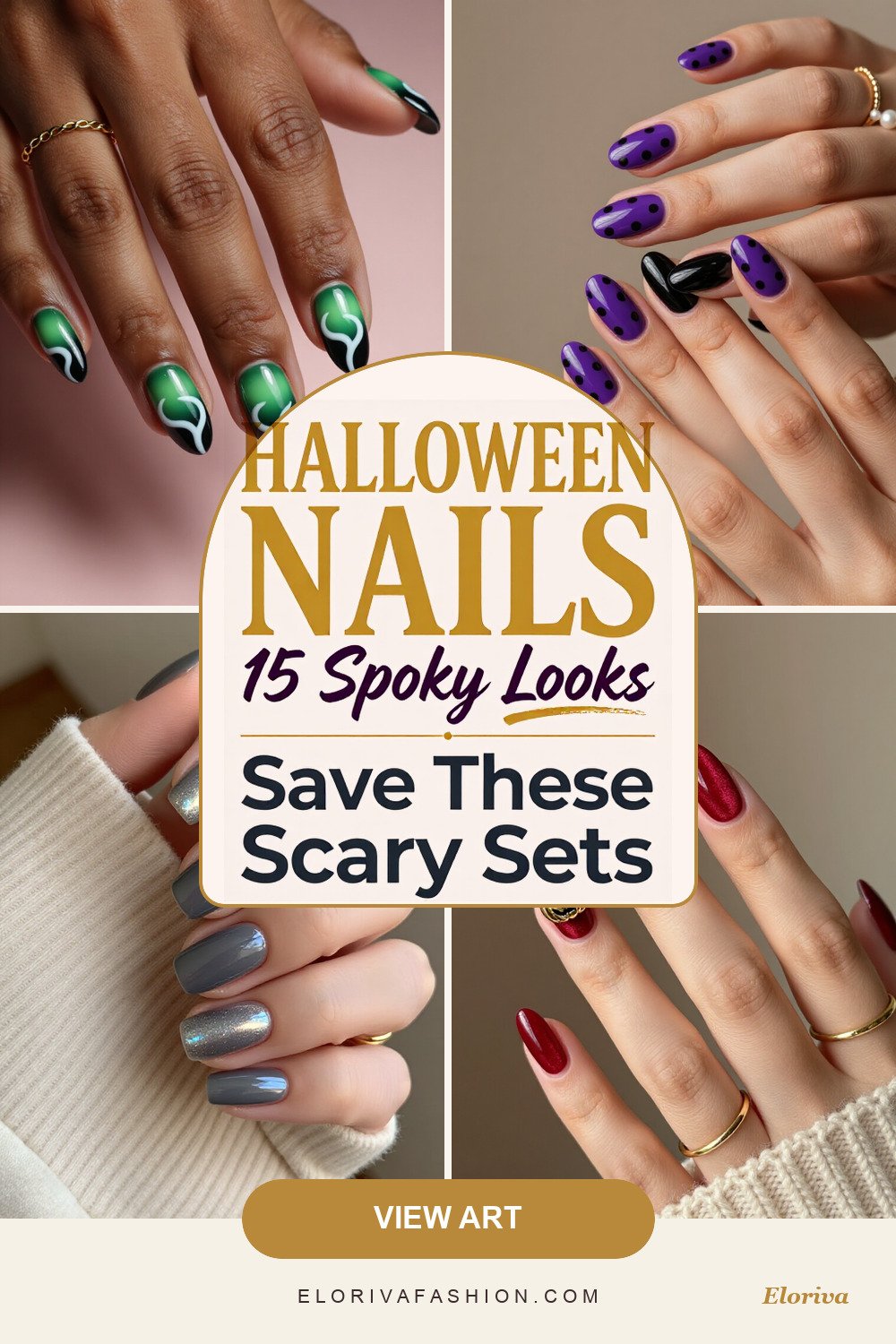 coffin halloween nails ideas - save this pin