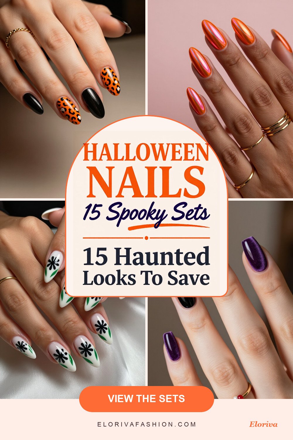 cute halloween nails ideas - save this pin
