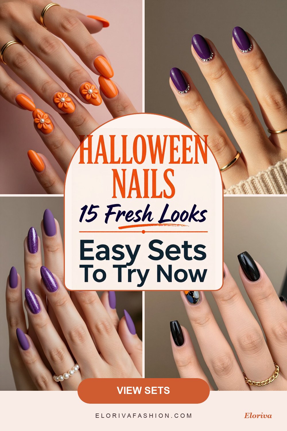 easy halloween nail ideas ideas - save this pin
