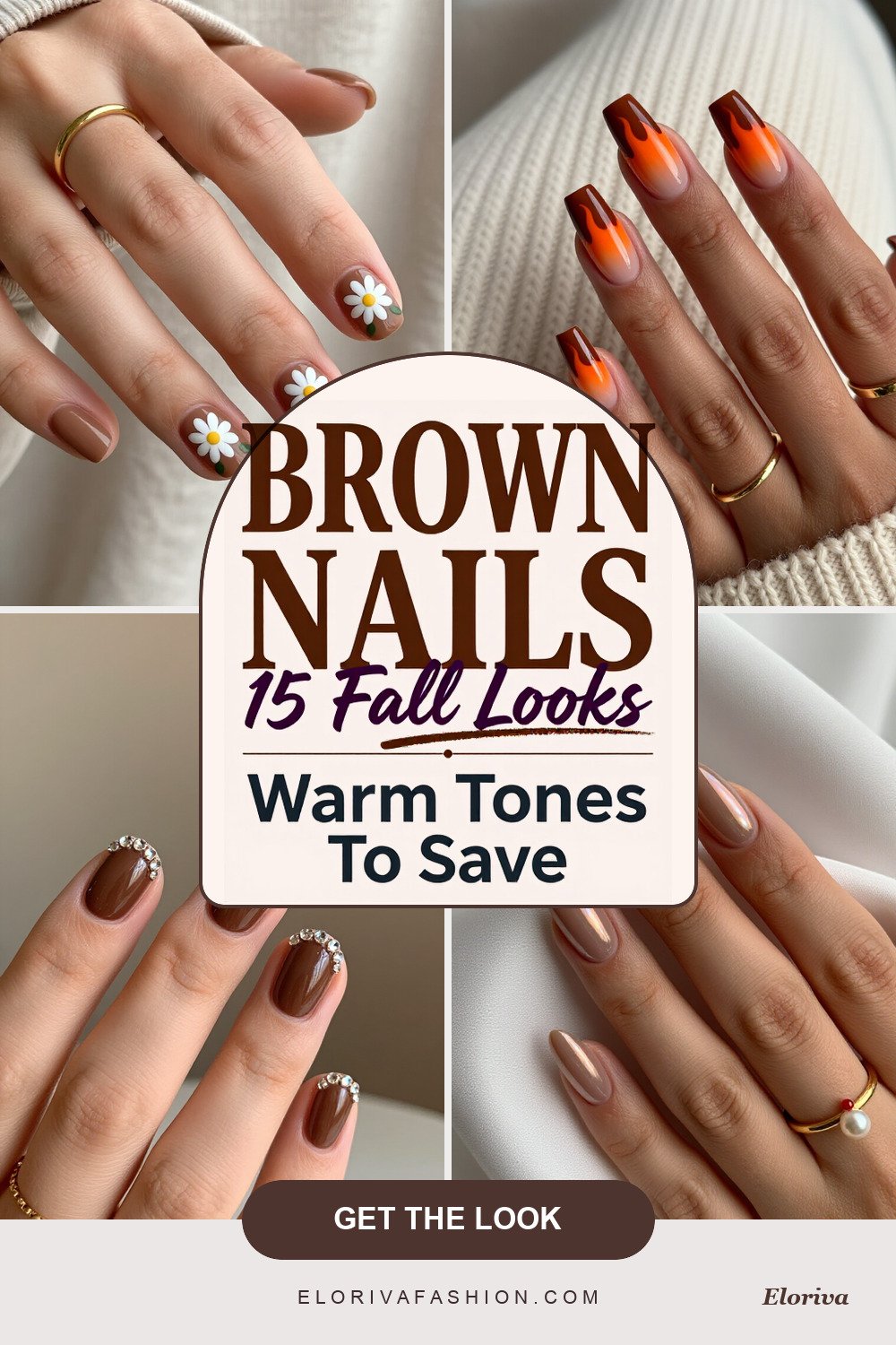 fall nails brown ideas - save this pin