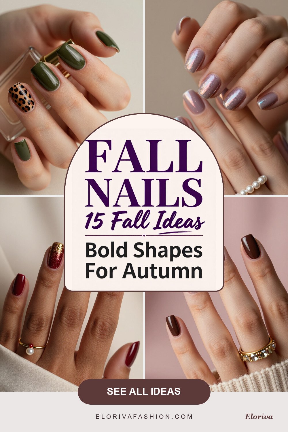 fall nails square ideas - save this pin