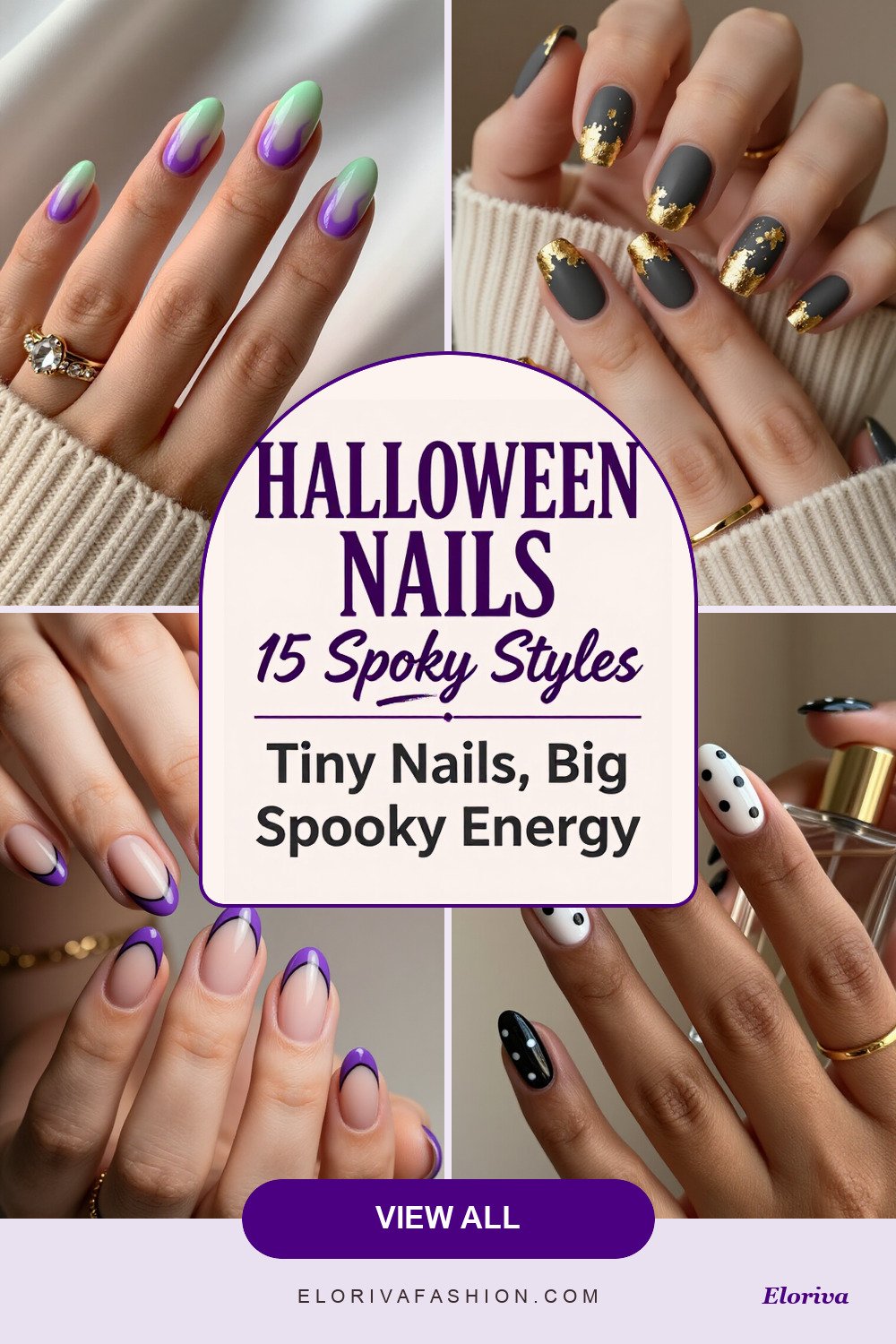 halloween nails short ideas - save this pin