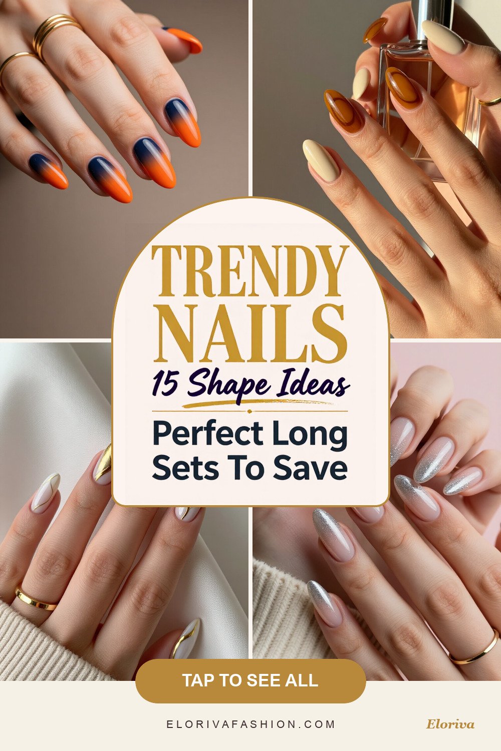 long almond nails ideas - save this pin
