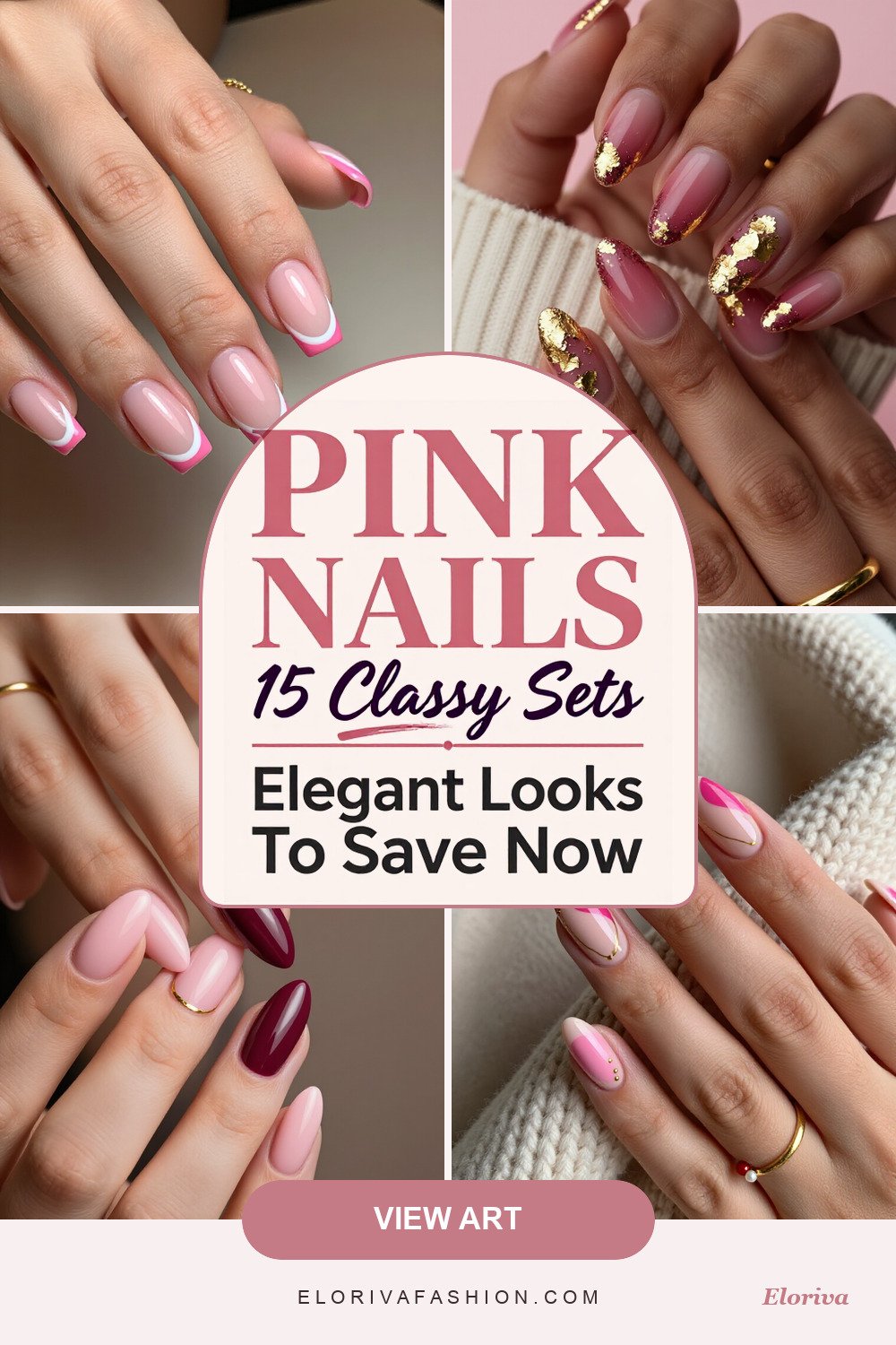 pink nails classy ideas - save this pin