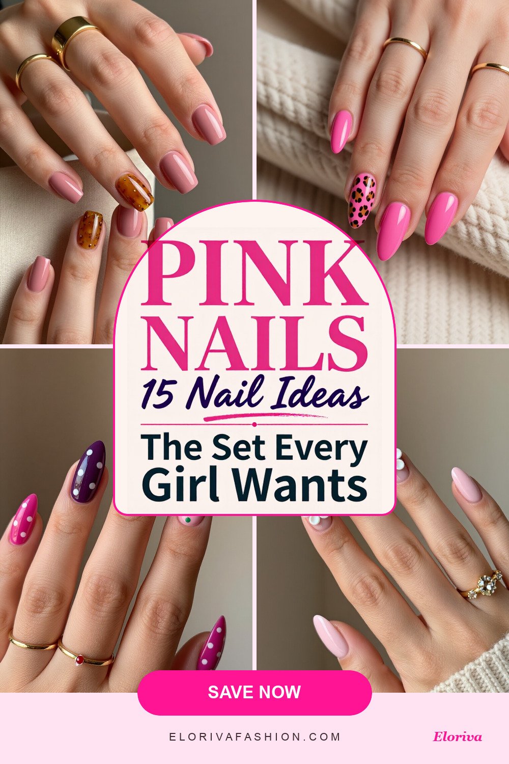 pink nails ideas - save this pin