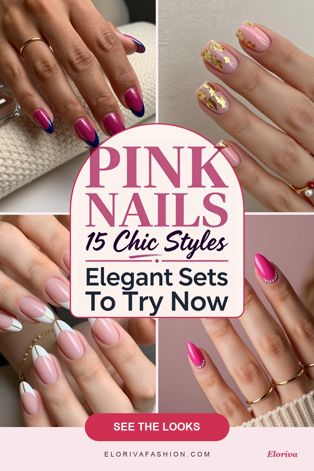 pink nails minimalist ideas - save this pin