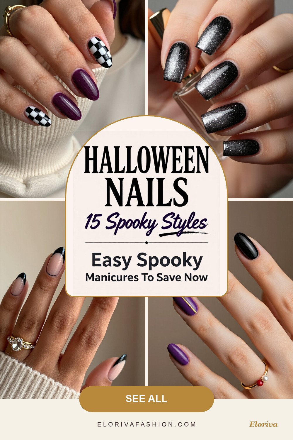 short simple halloween nail ideas ideas - save this pin