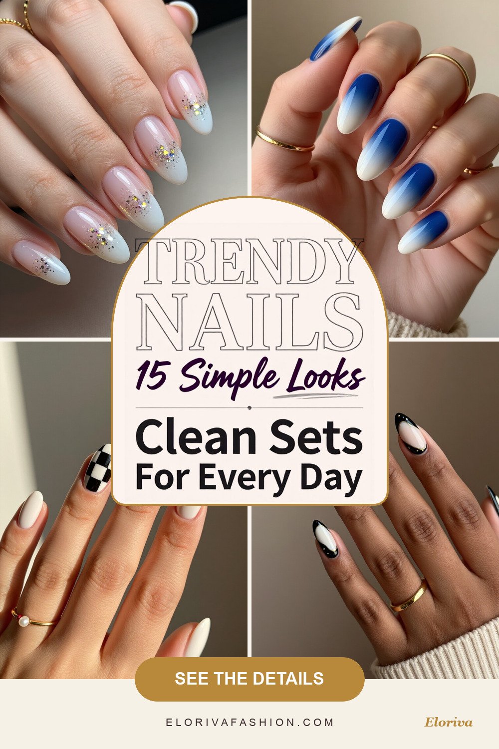 simple almond nails ideas - save this pin