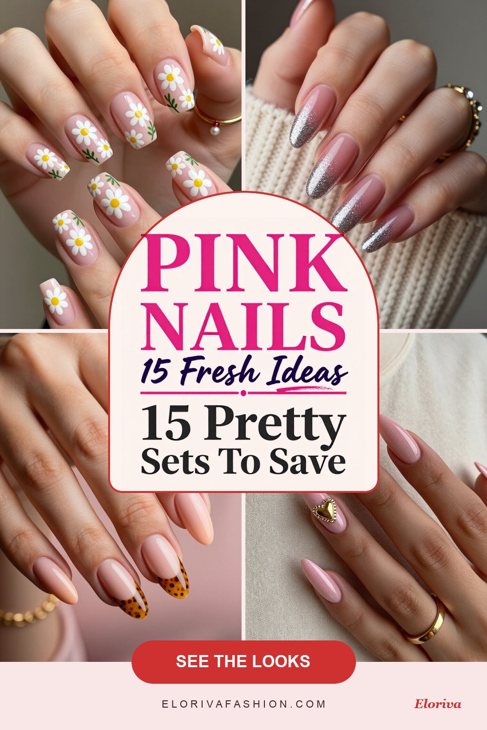 simple pink nails ideas - save this pin