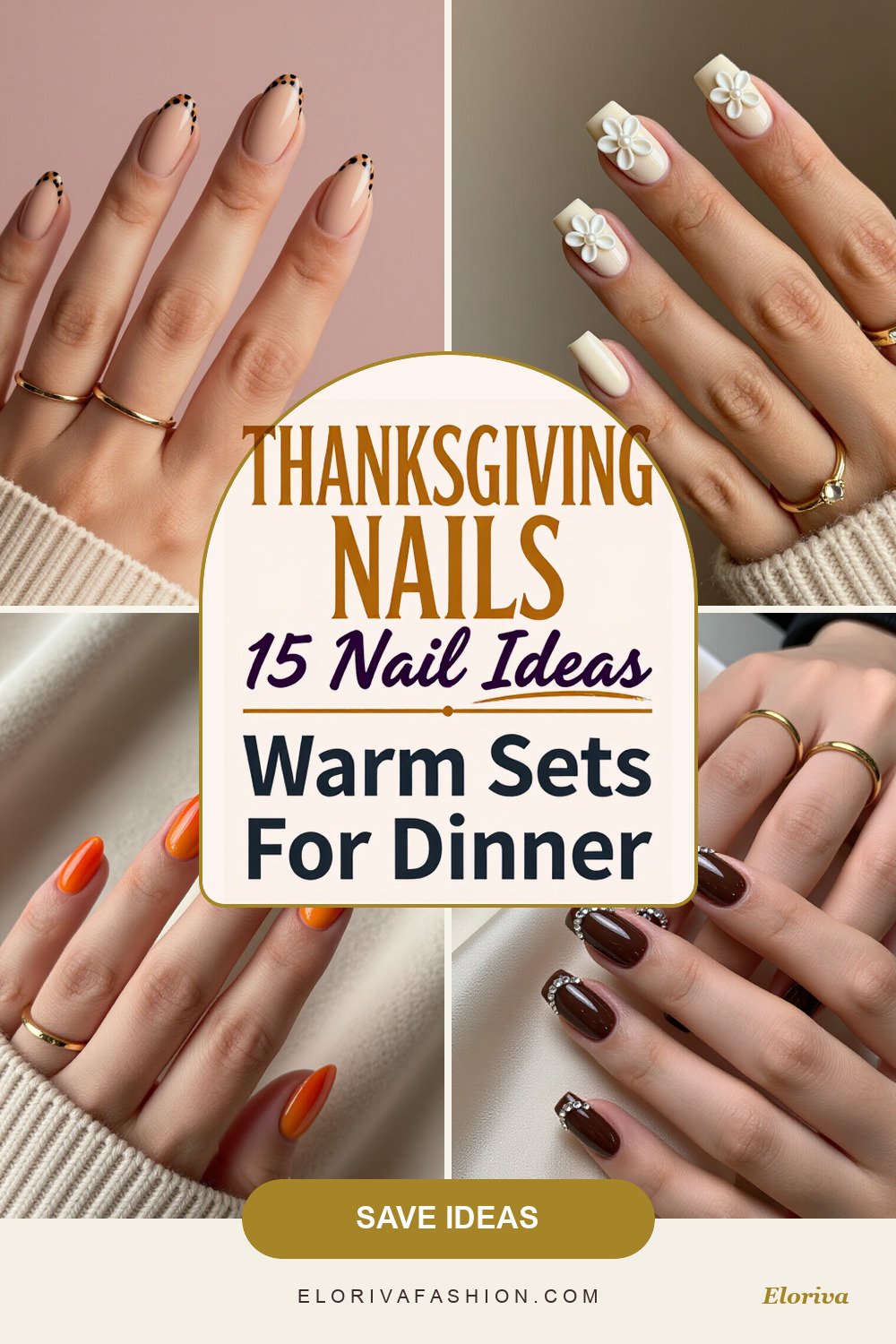 simple thanksgiving nail ideas ideas - save this pin