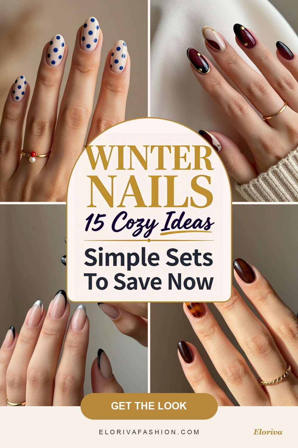 simple winter nails ideas - save this pin