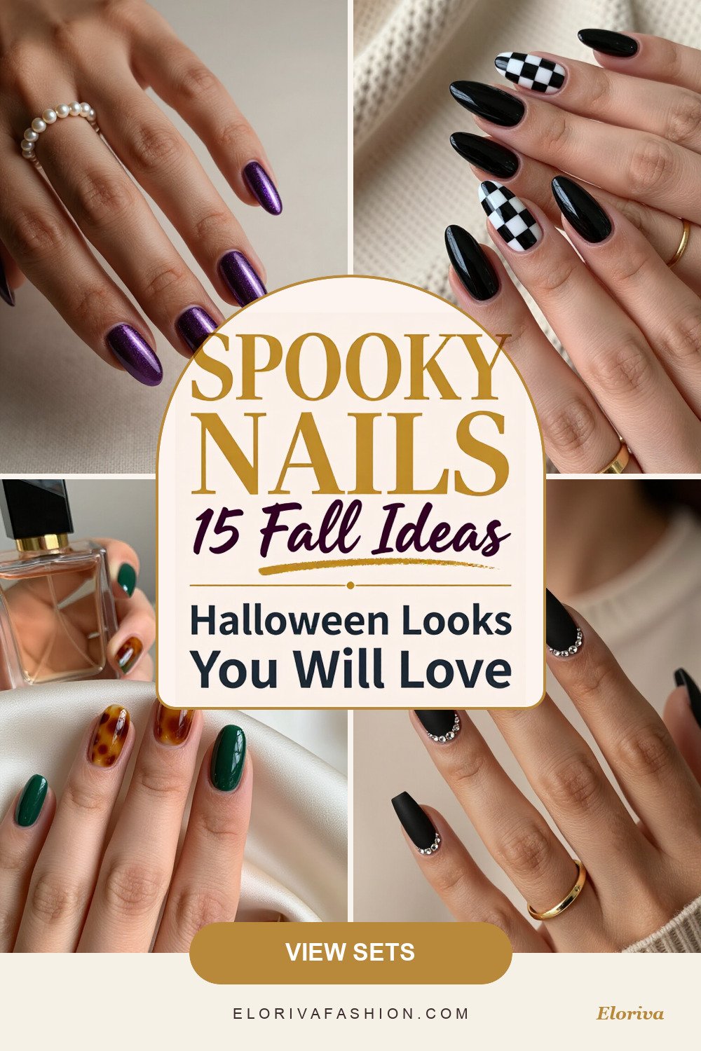 spooky halloween nails ideas - save this pin