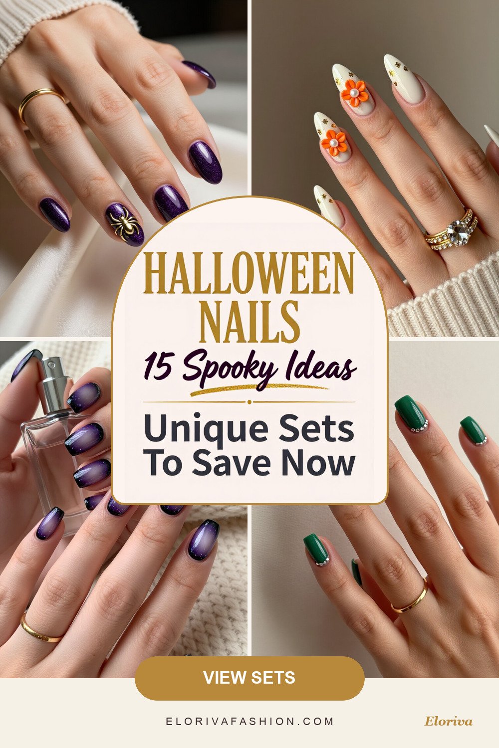 unique halloween nails ideas - save this pin