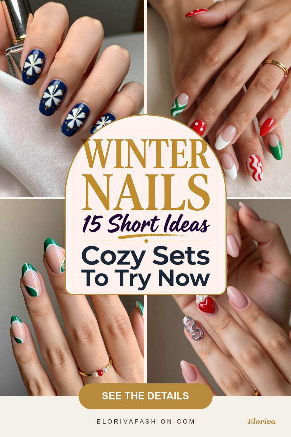 winter short nails ideas - save this pin