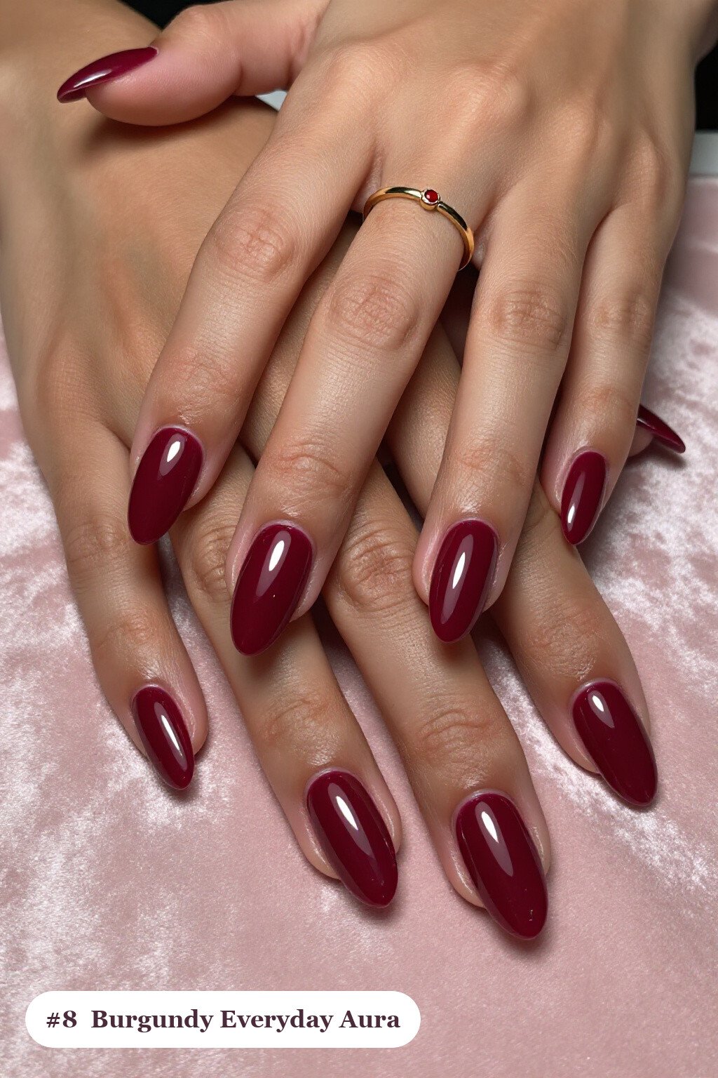 Long Ballerina Burgundy Nails with Airbrushed Aura Glow Center - everyday nail designs Long Ballerina Burgundy Nails with Airbrushed Aura Glow Center - everyday nail designs