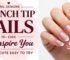 French Tip Almond Nails With Design ideas